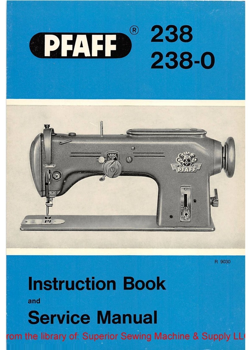 Pfaff 238 User manual Pfaff 238 User manual