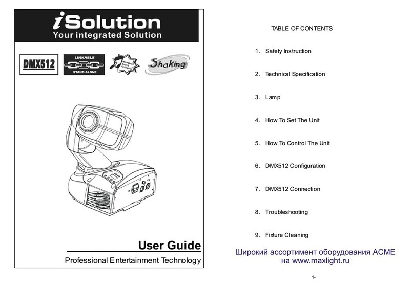iSolution DMX512 user guide