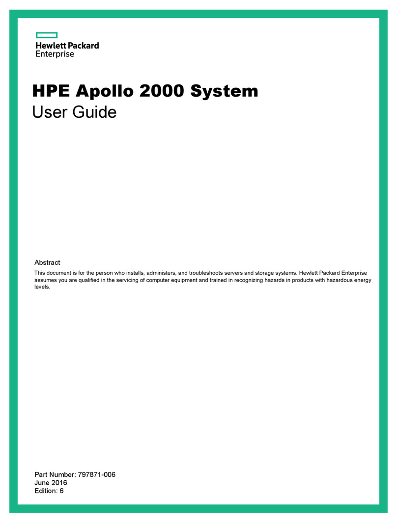 HPE Apollo 2000 User manual HPE Apollo 2000 User manual