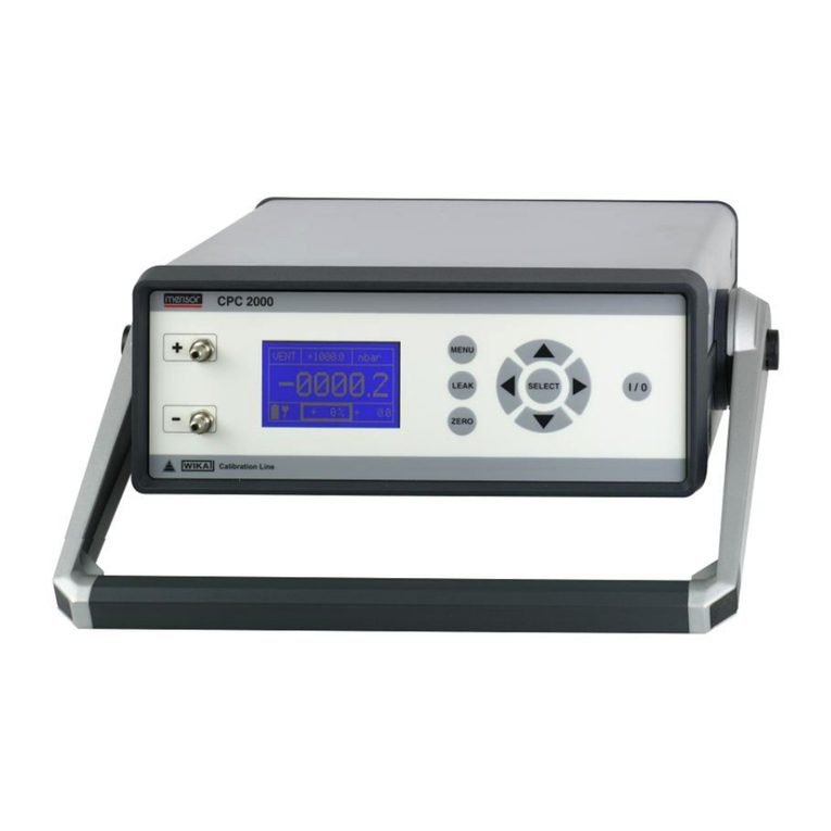 WIKA MENSOR CPC 2000 operating instructions