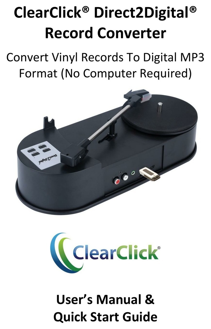 ClearClick Direct2Digital Users manual & quick start guide
