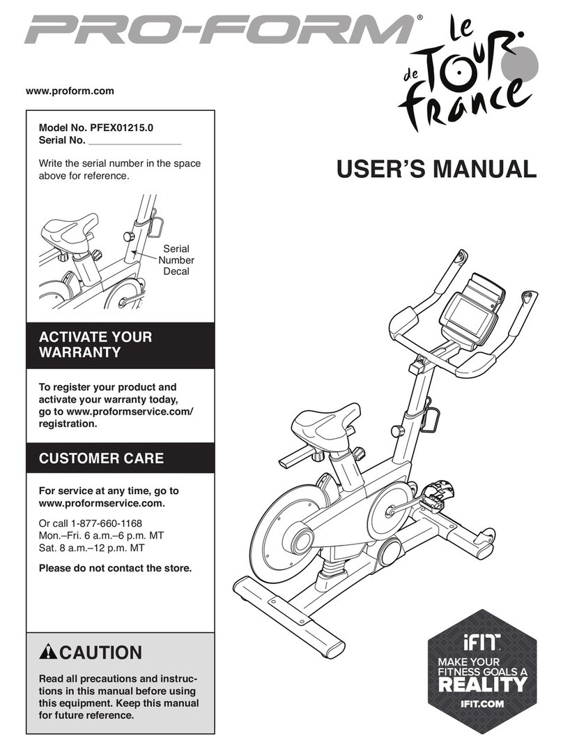 Pro-Form PFEX01215.0 user manual