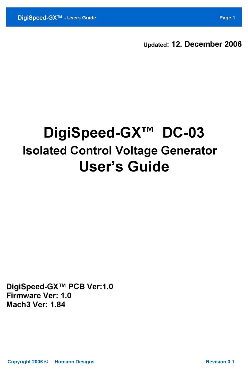 Homann Designs DC-03 user guide Homann Designs DC-03 user guide