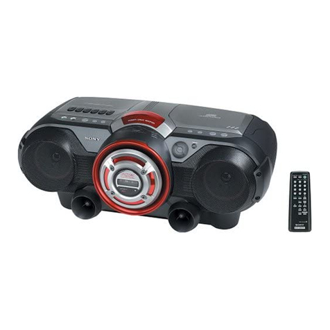 Sony CFD-G500 - Cd Radio Cassette-corder User manual Sony CFD-G500 - Cd Radio Cassette-corder User manual
