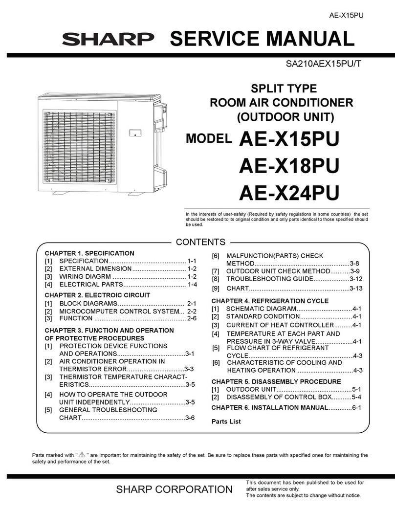 Sharp AE-X15PU User manual