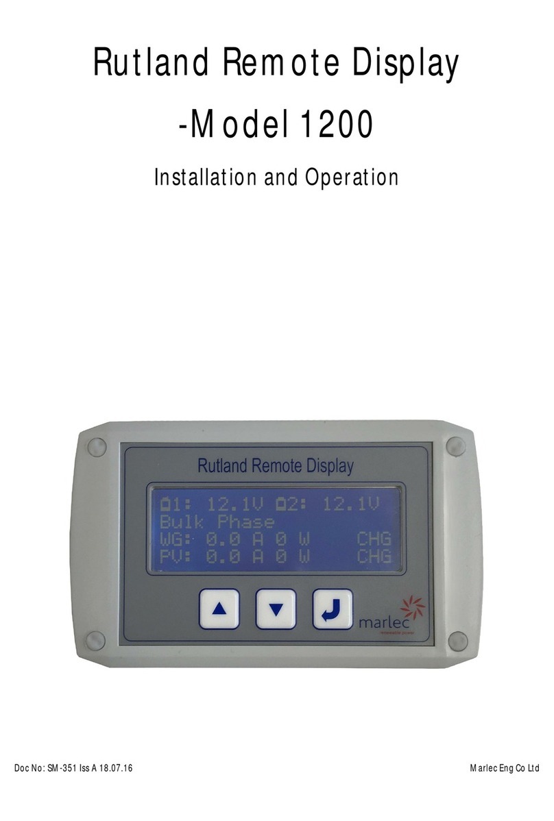 Marlec Rutland 1200 Installation and operation