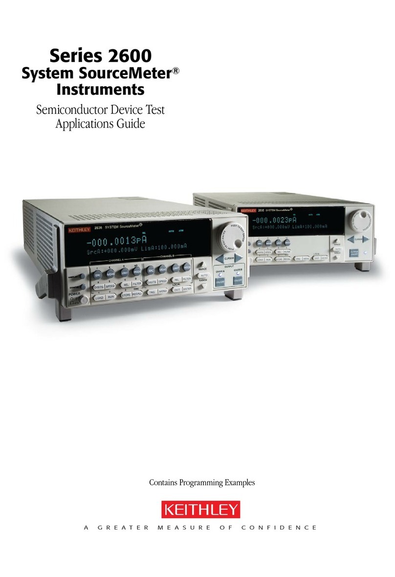 Keithley Series 2600 User guide