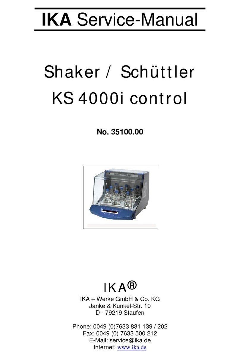 IKA KS 4000i User manual