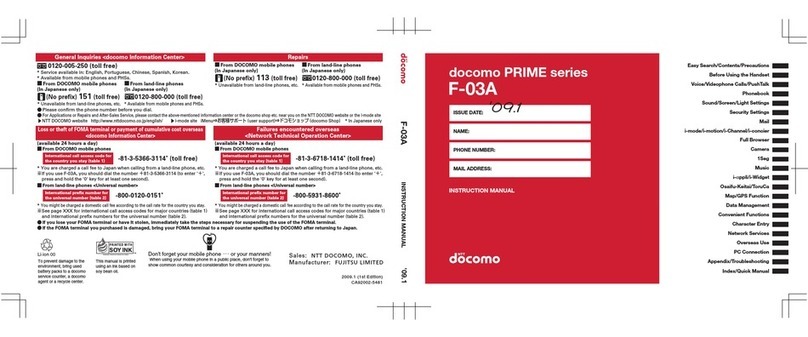 Fujitsu F-03A User manual