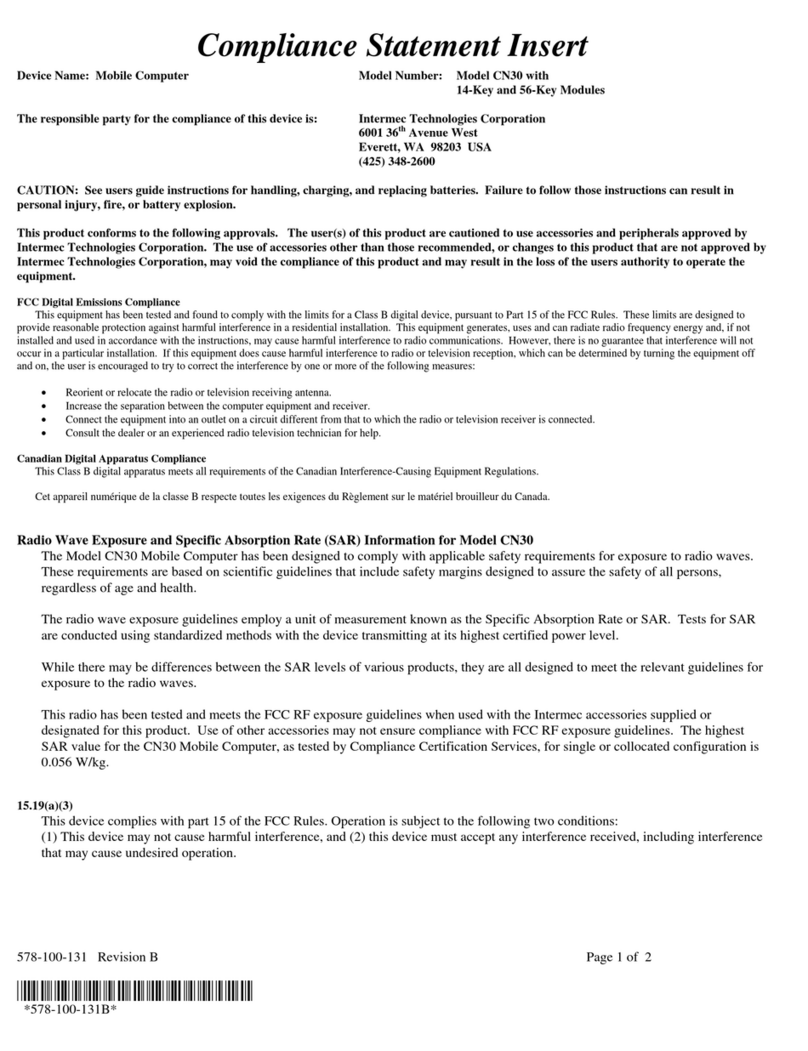 Intermec CN30 User manual