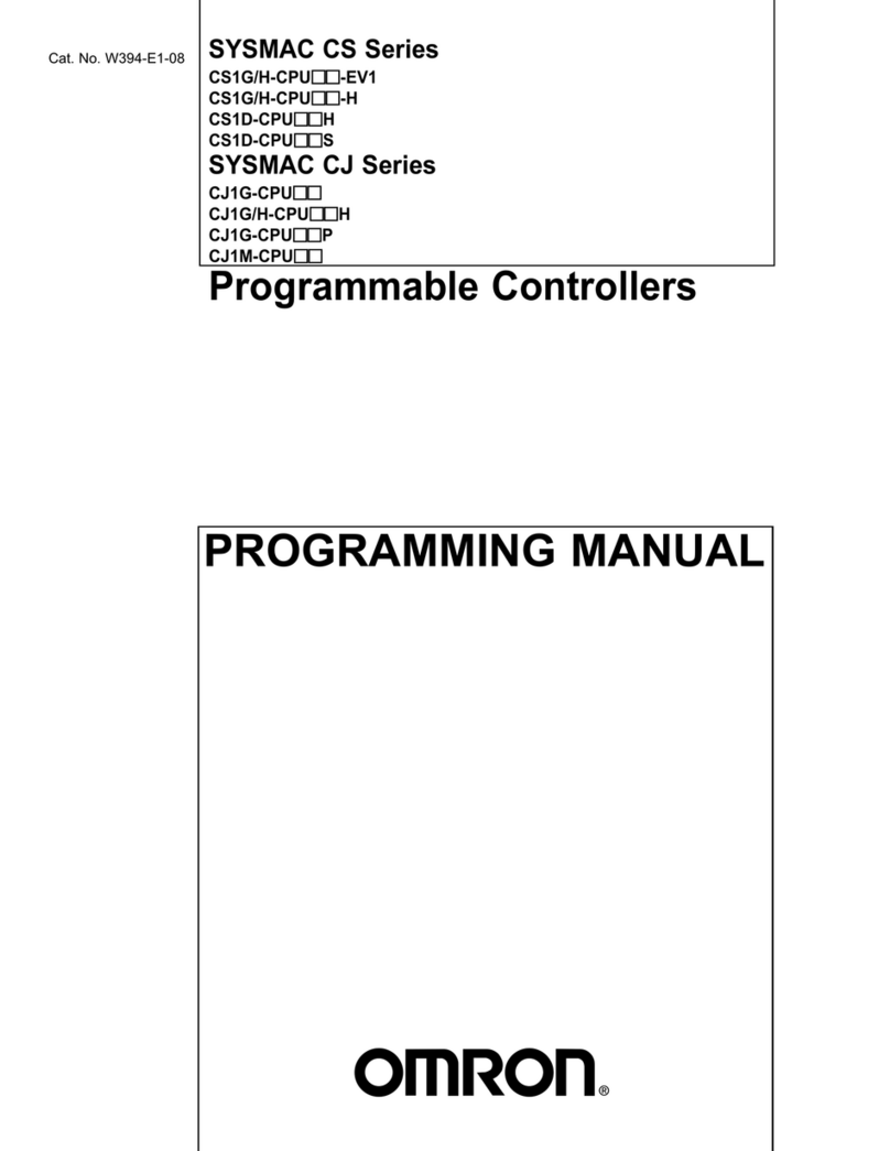 Omron CS1G/H-CPUxx-EV1 Owner's manual