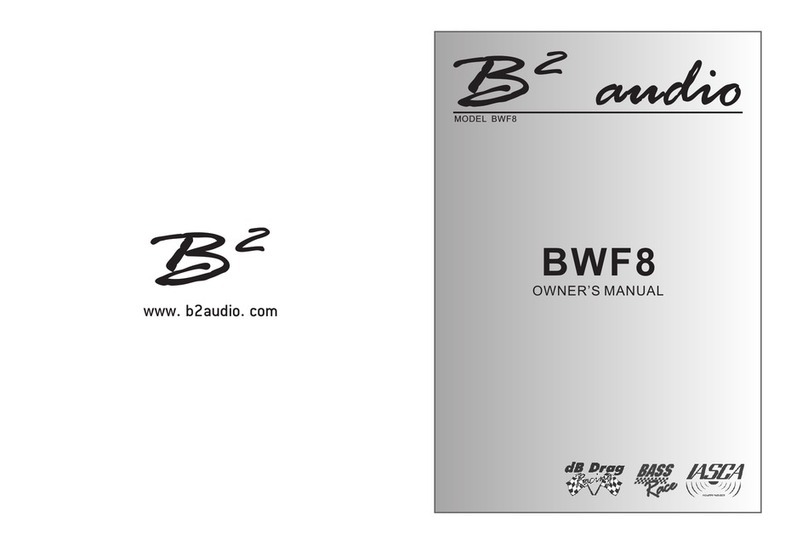 B2 Audio BWF8 owner's manual