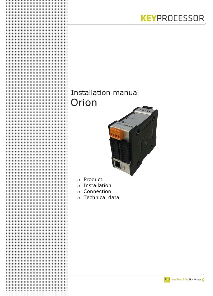Keyprocessor Orion installation manual Keyprocessor Orion installation manual