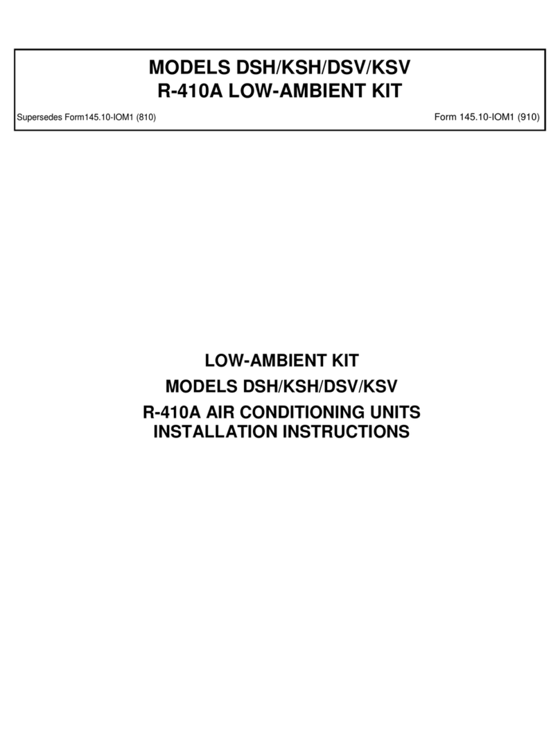 Unitary products group DSH User manual