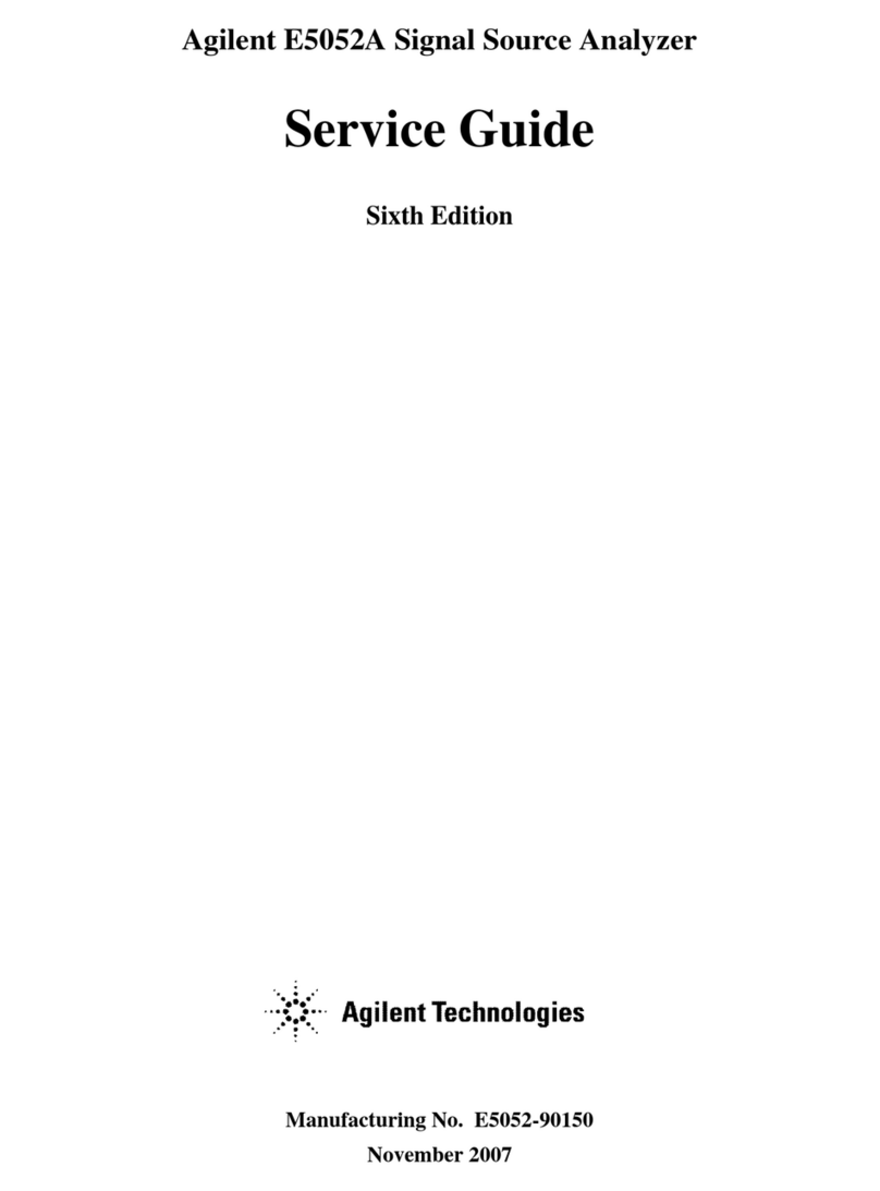Agilent Technologies E5052A User manual