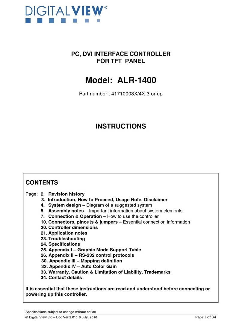 digitalview ALR-1400 User manual