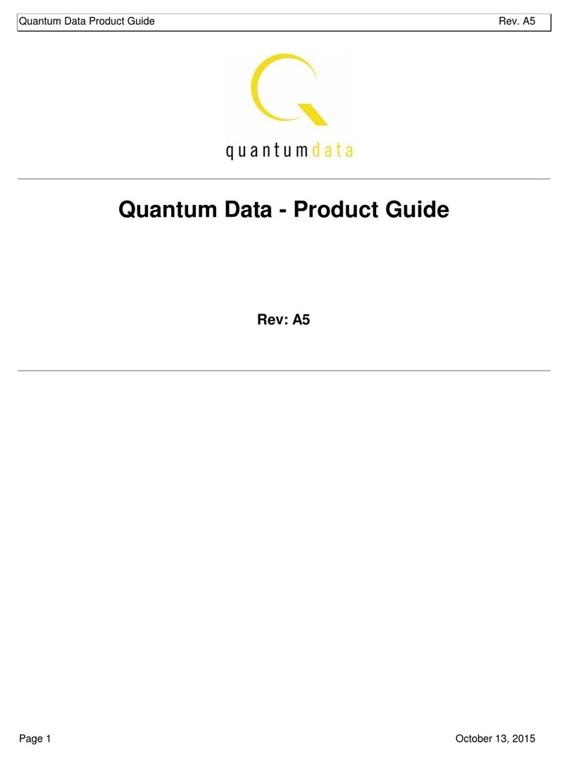 Quantum Data 980 Product guide