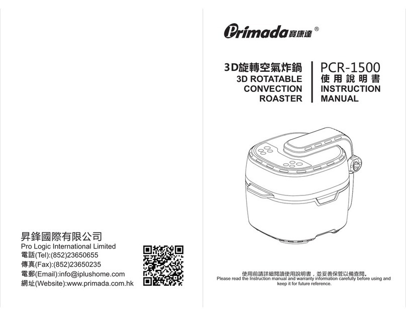Primada PCR-1500 instruction manual