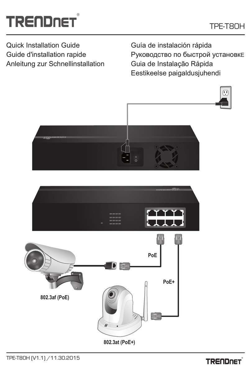 TRENDnet TPE-T80H User manual