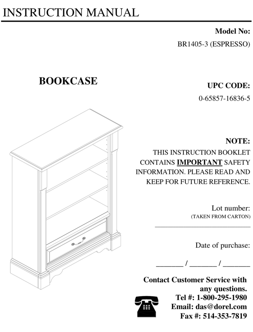 Dorel BR1405-3 User manual Dorel BR1405-3 User manual