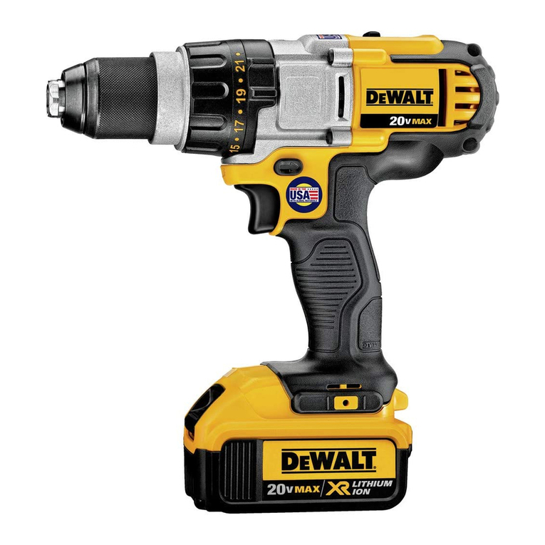 DeWalt XR LI-ION DCD985 User manual