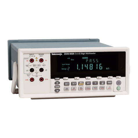 Tektronix DMM4020 Technical reference manual