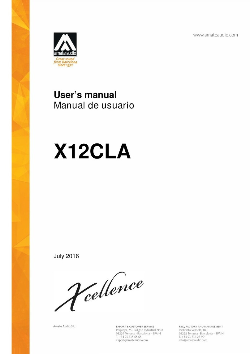 Amate Audio X12CLA User manual