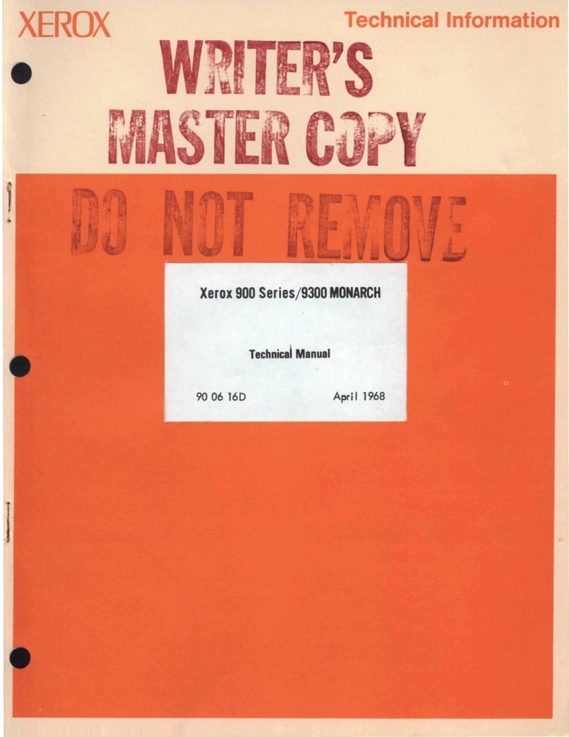 Xerox 900 series User manual