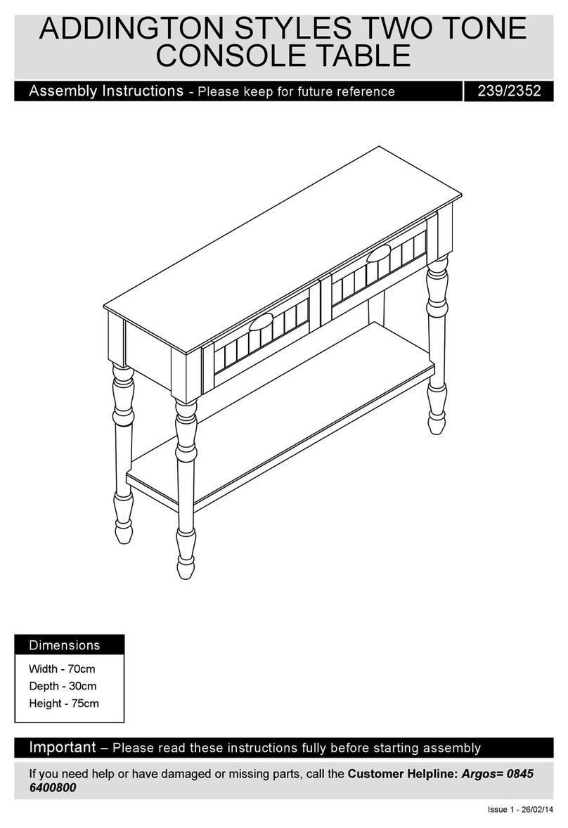 Argos 239/2352 Assembly instructions