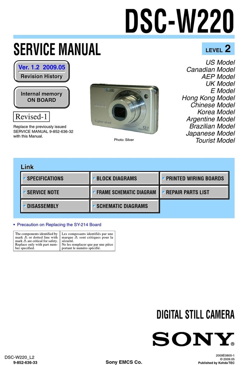 Sony Cyber-shot DSC-W220 User manual Sony Cyber-shot DSC-W220 User manual