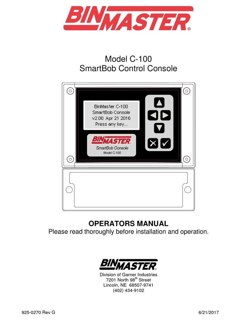 Bin Master C-100 Operator's manual Bin Master C-100 Operator's manual