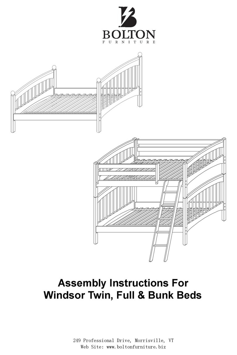 BOLTON Windsor Twin Assembly instructions