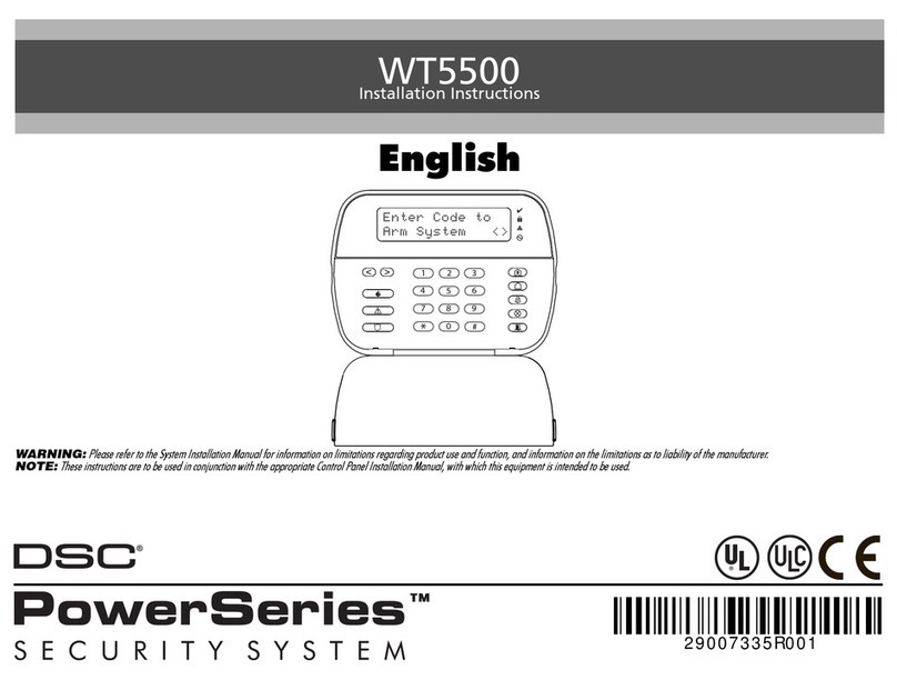 DSC WT5500 installation instructions