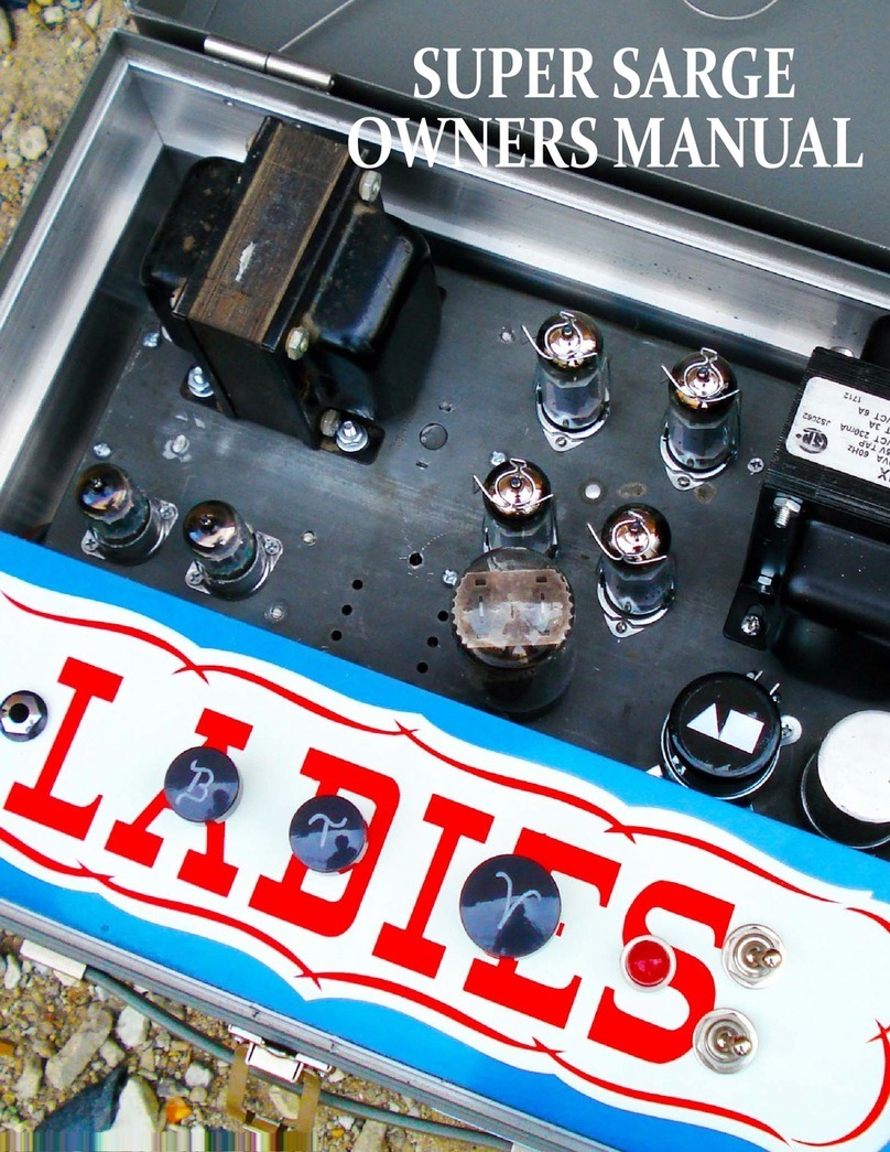 Analog Outfitters SUPER SARGE owner's manual