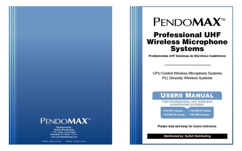 PendoMax PM-WP1 Series user manual
