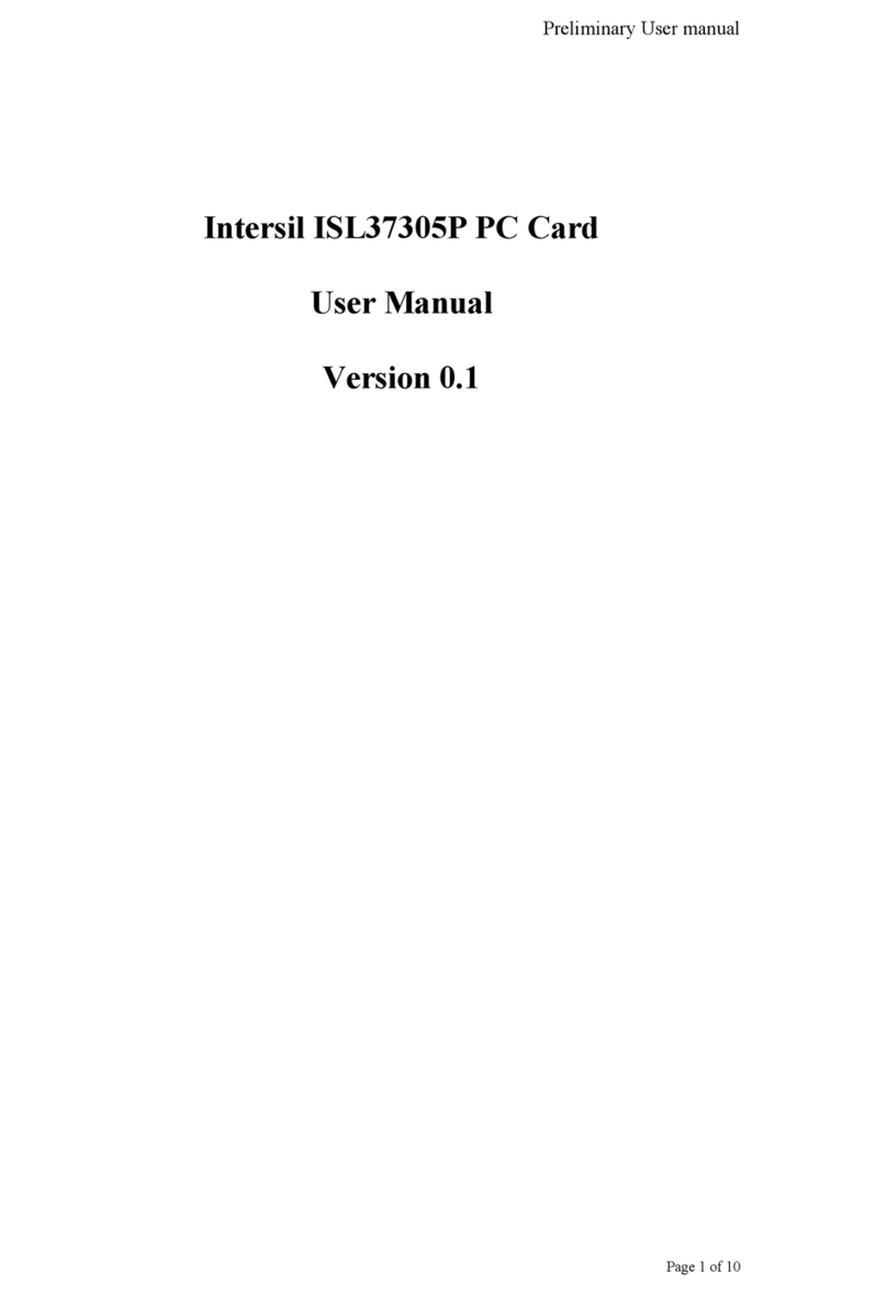 Intersil ISL37305P User manual