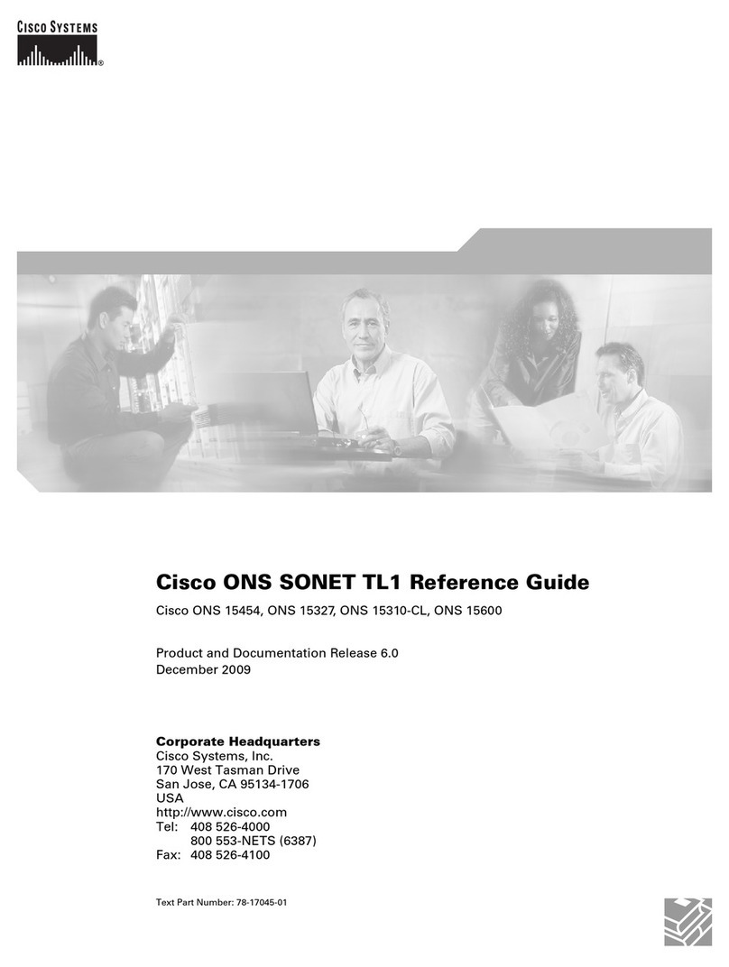Cisco ONS 15454 Series User manual