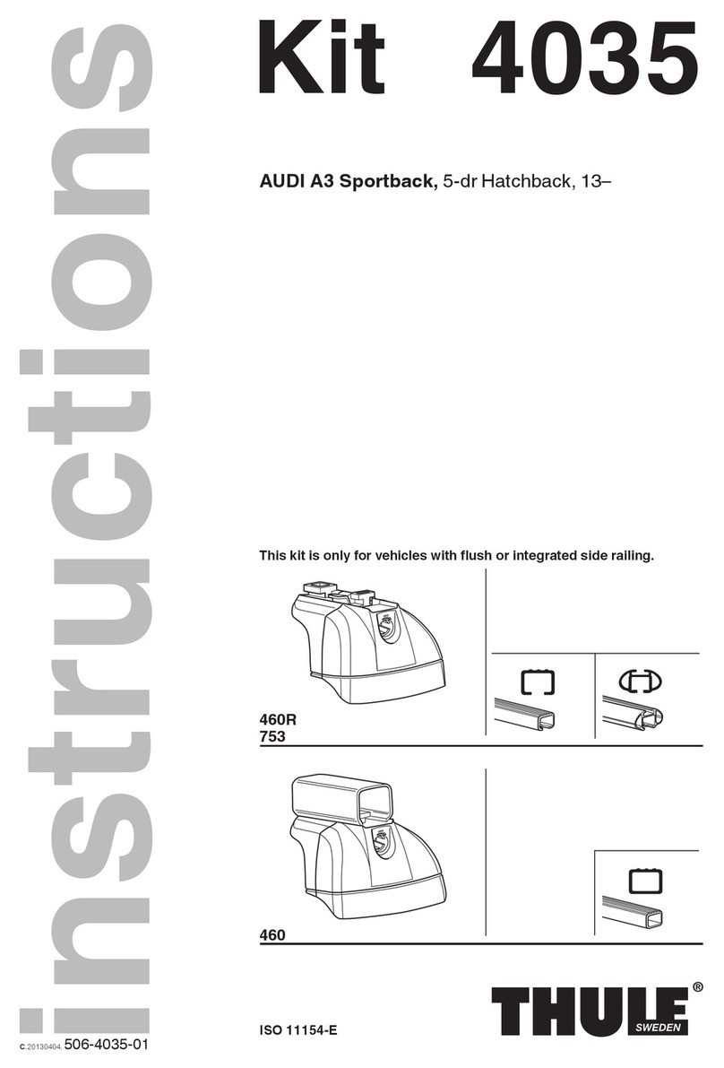 Thule 4035 User manual Thule 4035 User manual