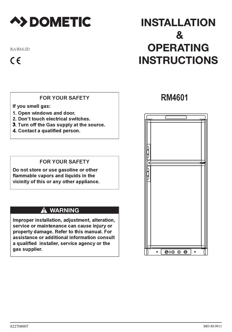 Dometic RM 4601 User manual