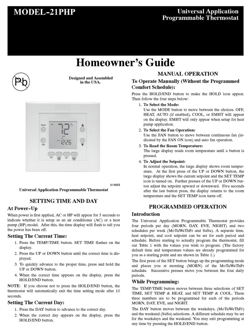 TOTALINE 21PHP Homeowner's guide