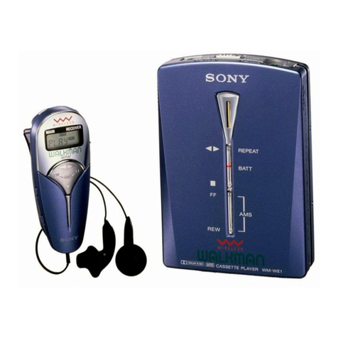 Sony Walkman WM-WE1 User manual