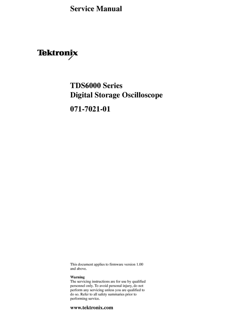 Tektronix TDS6604 User manual