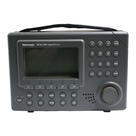 Tektronix RFM150 User manual