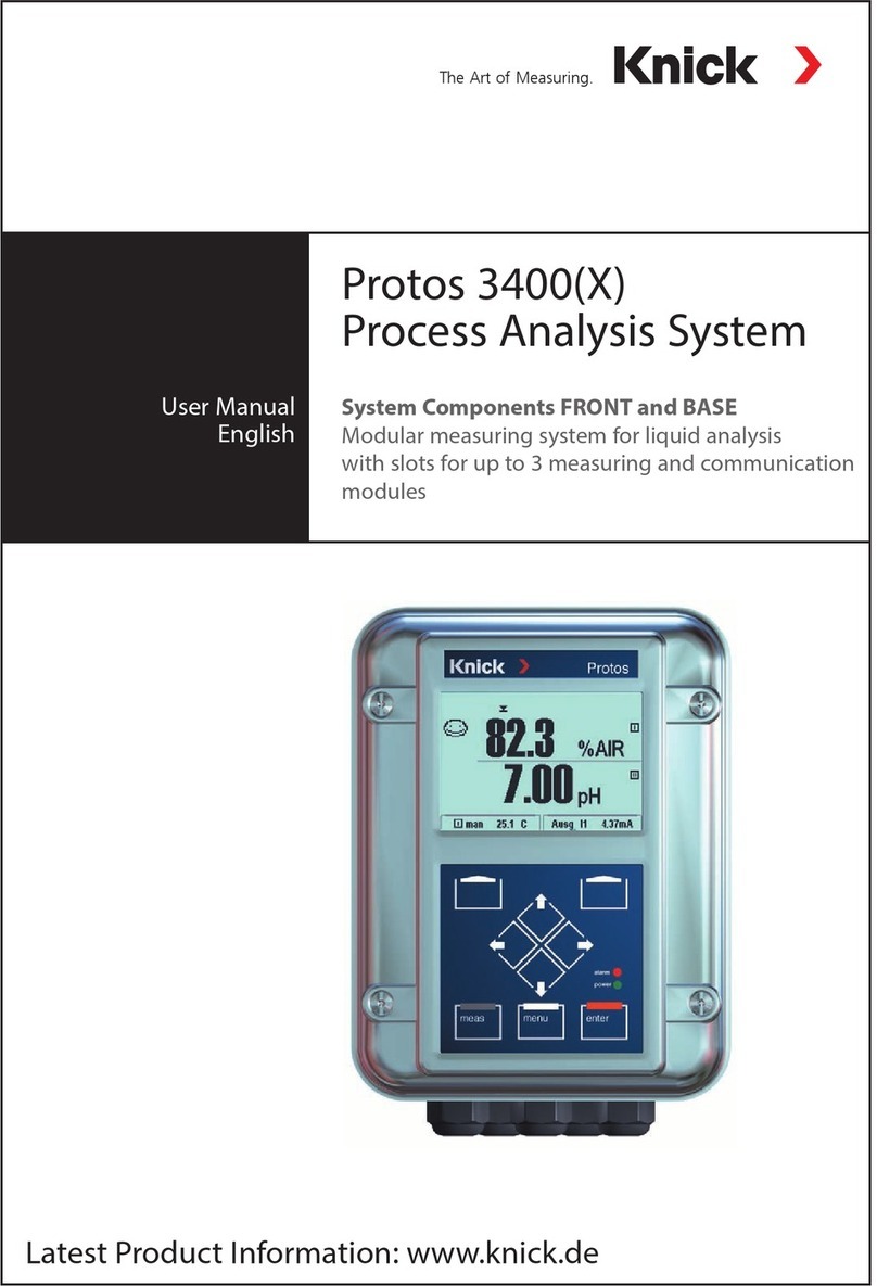 Knick Protos 3400X User manual