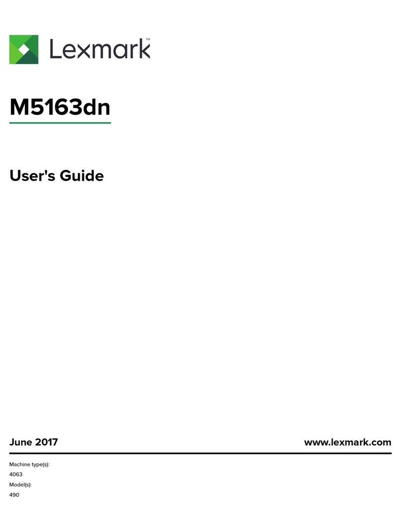 Lexmark M5163dn User manual