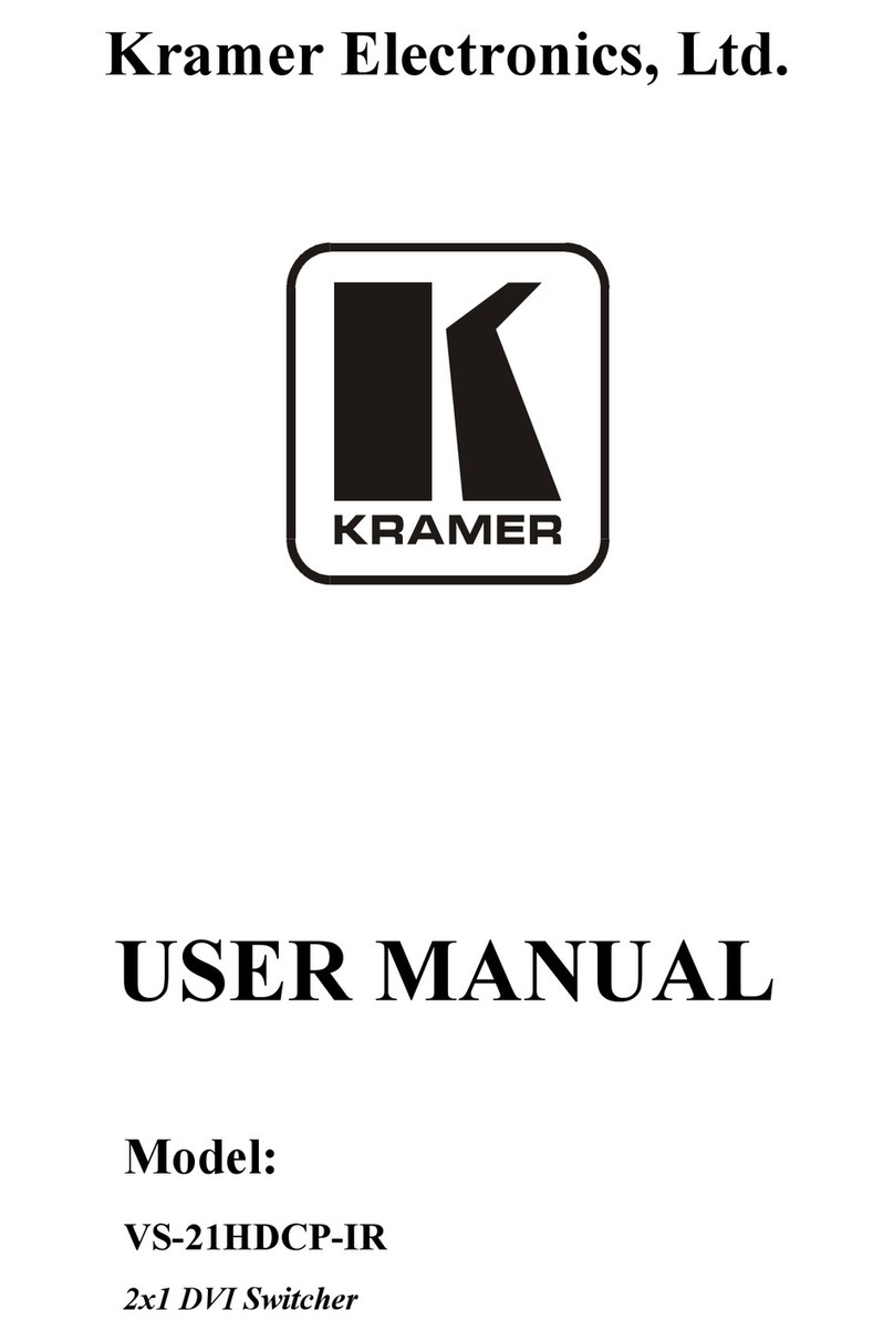 Kramer VS-21HDCP-IR user manual Kramer VS-21HDCP-IR user manual
