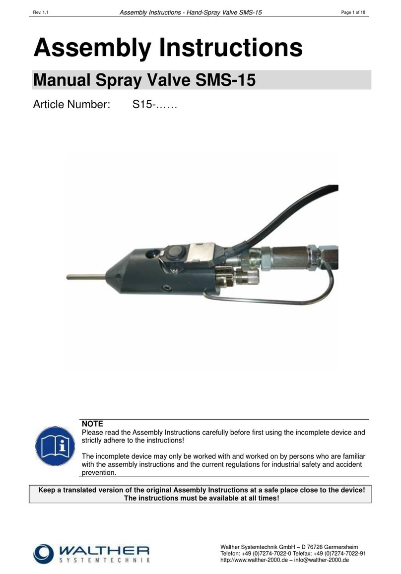 Walther SMS-15 Assembly instructions