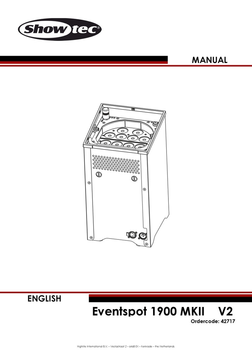 Show Tec Eventspot 1900 MKII User manual