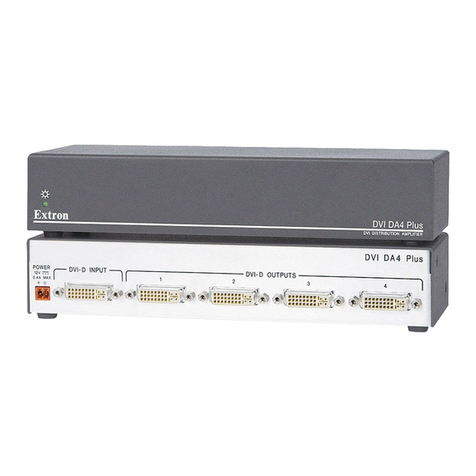 Extron electronics Distribution Amplifiers DVI DA4 Plus User manual