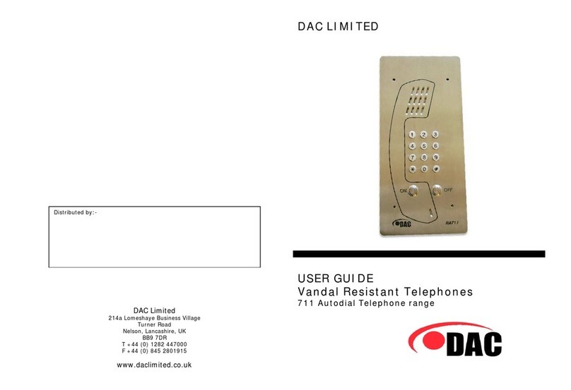 DAC 711 User manual